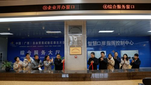 中国（广西）自由贸易试验区崇左片区代办商标业务受理点揭牌成立，助力区域货物进出口发展